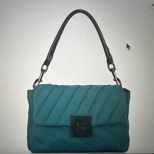 NWT Think Royln Limelight Quilted Shoulder Bag in Teal